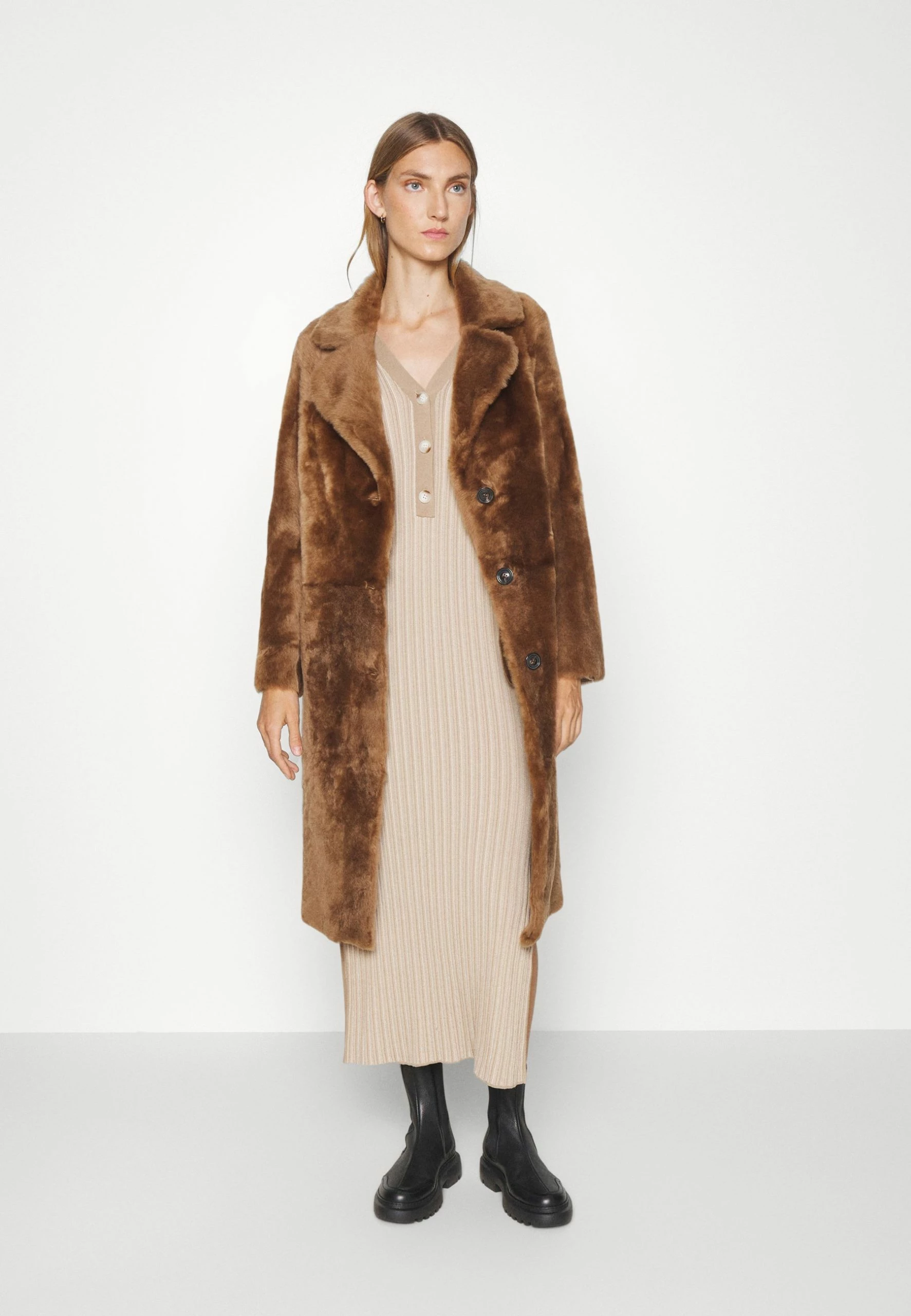 Rue Reversalble Coat - Mantel - Honey Silky 8 Rue Reversalble Coat - Mantel - Honey Silky - Afbeelding 6