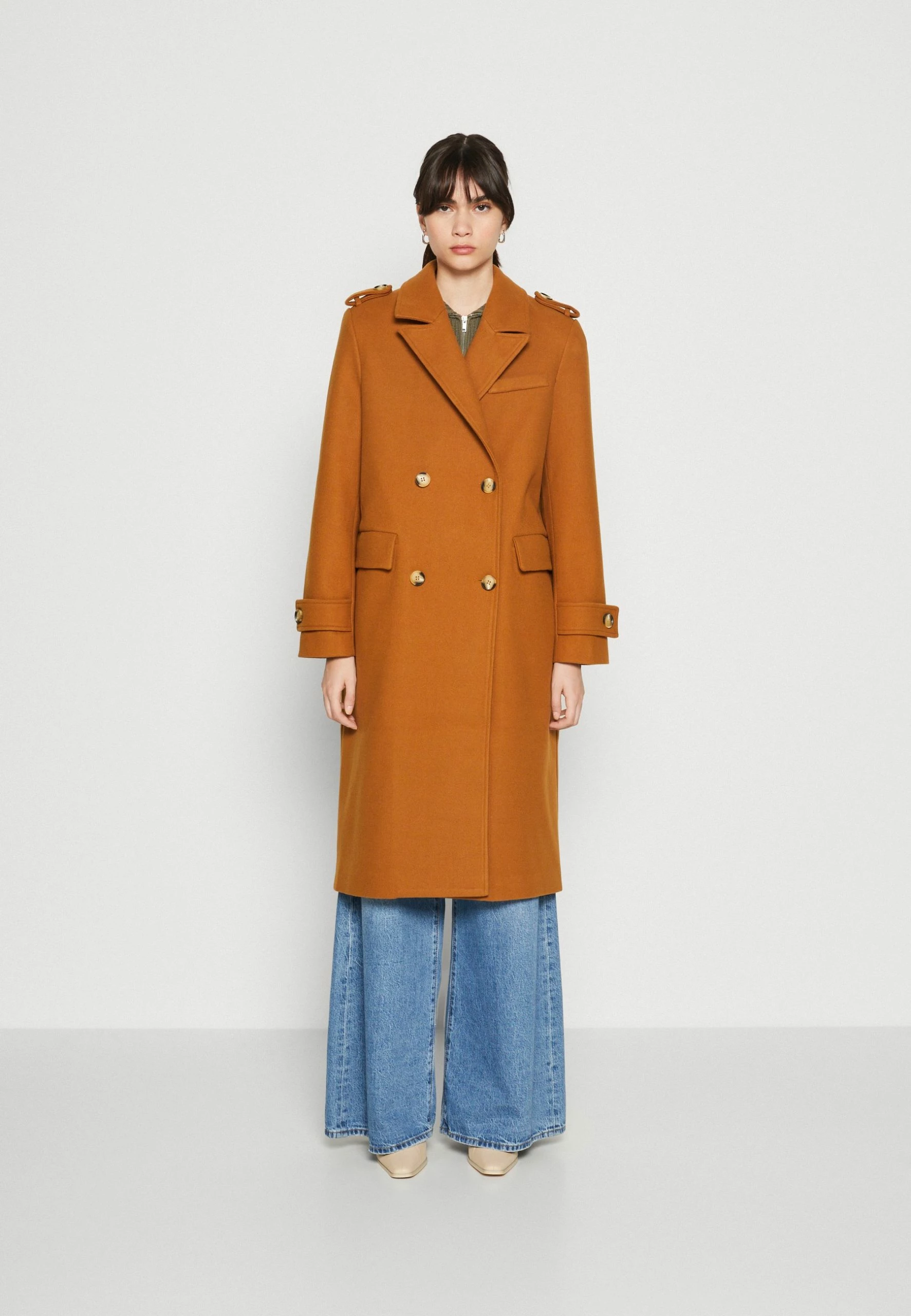 Noisy May Nmviolet Strap Coat - Mantel - Rubber 3 Noisy May Nmviolet Strap Coat - Mantel - Rubber