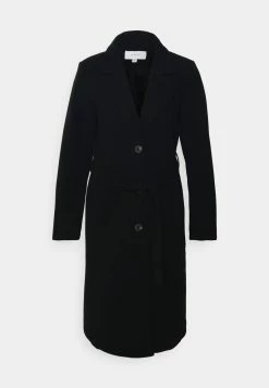 Vila Vipoko Long Belt Coat - Mantel - Black -ONLY shop fe81184dac43449c97c9d970c1281866