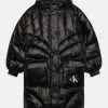 Calvin Klein Jeans Oversized Duvet Padded Coat - Winterjas - Black -ONLY shop fed217ab614d46468fab1c5c390c650d
